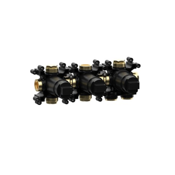 Crosswater - MPRO Push Module 2 Outlet Basic Set - MODPUSH2000R