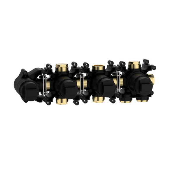 Crosswater - MPRO Push Module 2 Outlet with Handset Basic Set - MODPUSH2701R (1)