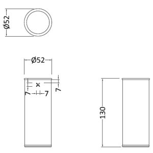 Crosswater - MPRO Freestanding Tumbler Holder - spec