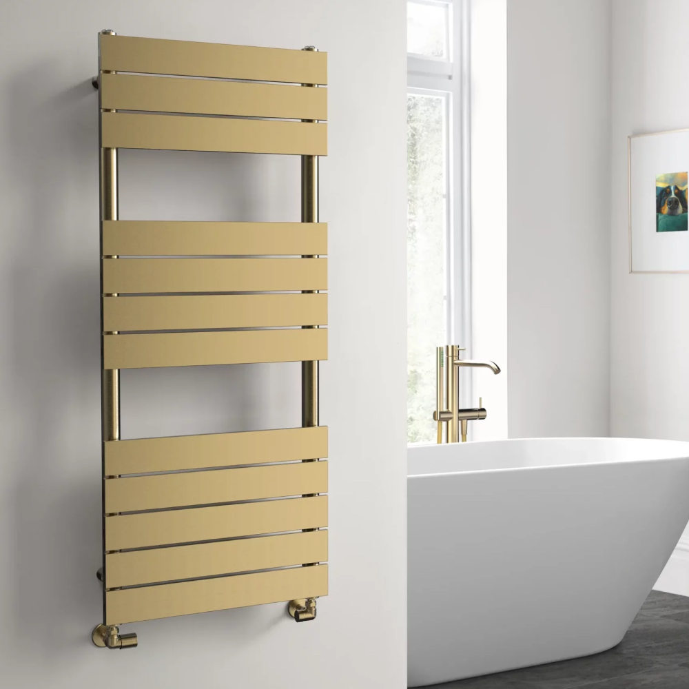 Consort Radiator Vogue - Concord Towel Radiator in Brushed Brass - RSF Bathrooms