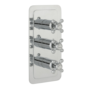 JTP - GROSVENOR CROSS 3 Outlet Concealed Thermostatic Shower Valve