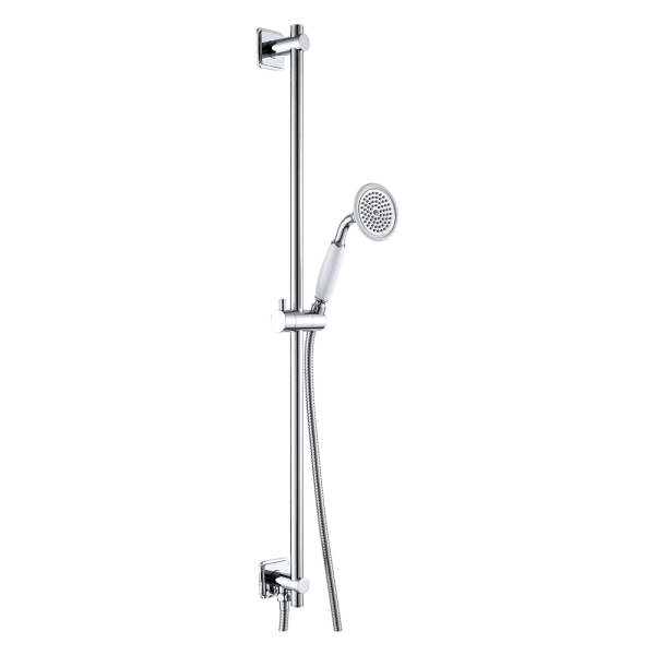JTP - GROSVENOR CROSS Slide Rail Kit and Bath Spout with Single Function Handset & Hose in Chrome - GR761281