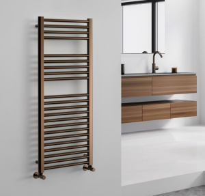 Vogue - Focus Towel Radiator in Brushed Bronze
