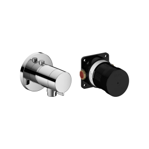 Keuco - IXMO Thermostatic Mixer Set with Hose Connection Round Chrome