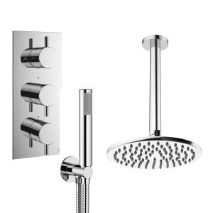 Crosswater - Design Shower Set 7 with 200mm Ceiling Mounted Overhead & Handset