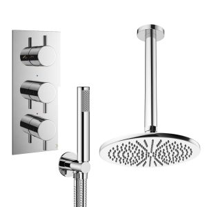 Crosswater - Design Shower Set 7 with 300mm Ceiling Mounted Overhead & Handset