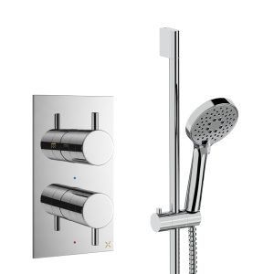 Crosswater - Design Shower Handset Set 2 with Riser Rail & 1 Outlet Valve