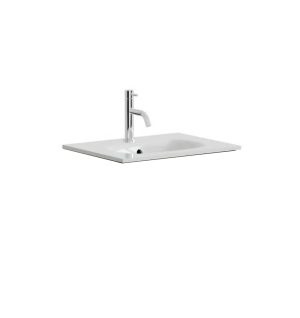 Crosswater - Limit 500mm Ice White Glass Basin with One Tap Hole