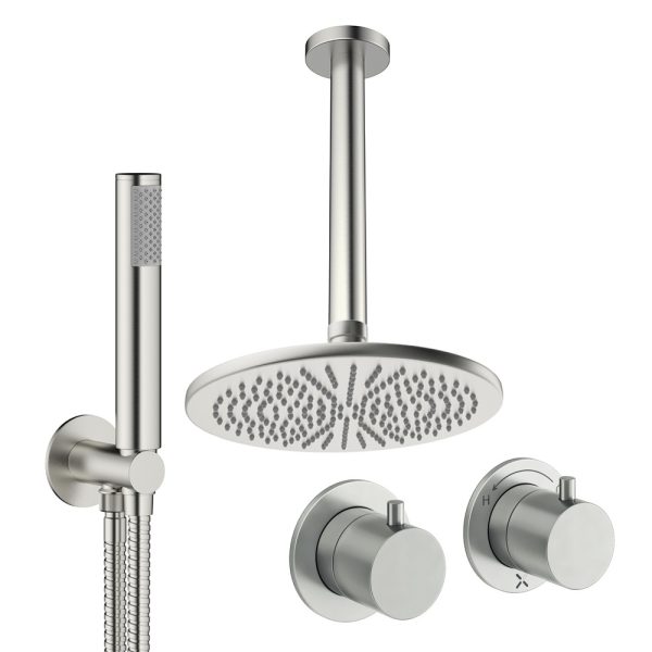 Crosswater - Module Shower Set 1 with 300mm Ceiling Mounted Overhead & Handset - MODSET1L300CL