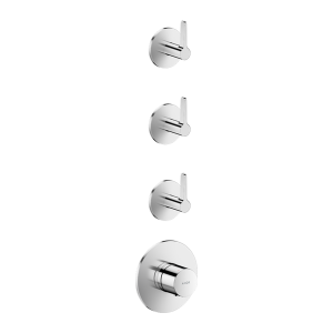 Axor - One Thermostatic Valve Module for 3 Outlets (Trim Set Only)