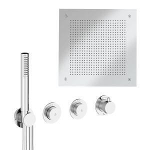 Crosswater - Module Plus Shower Set 7 with 380mm Ceiling Mounted Overhead & Handset