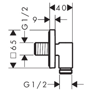 Axor - Wall Outlet Fine - 36738000 - spec