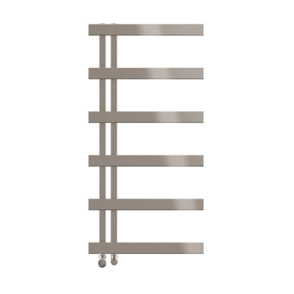 Zehnder - Alban Towel Radiator in Brushed Black Chrome - ALZ-100-50-N211
