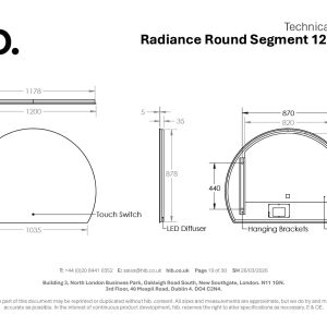hib - Radiance Round Segment Mirror - RAMROS120 - spec